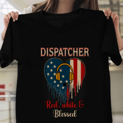 Red White & Blessed Dispatcher Apparel - Patriotic